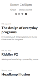 Mobile Screenshot of eamoncaddigan.net